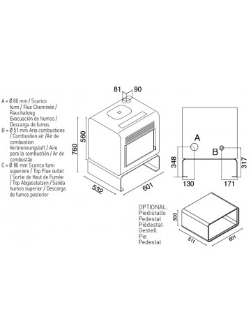 HERMES 7,5 KW Estufa de...